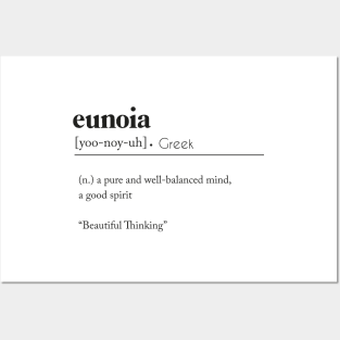 Eunoia definition Posters and Art